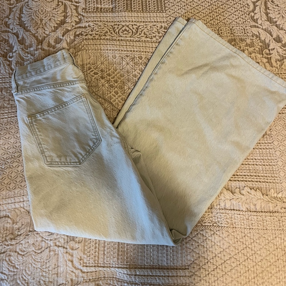 Free people wide leg pale blue